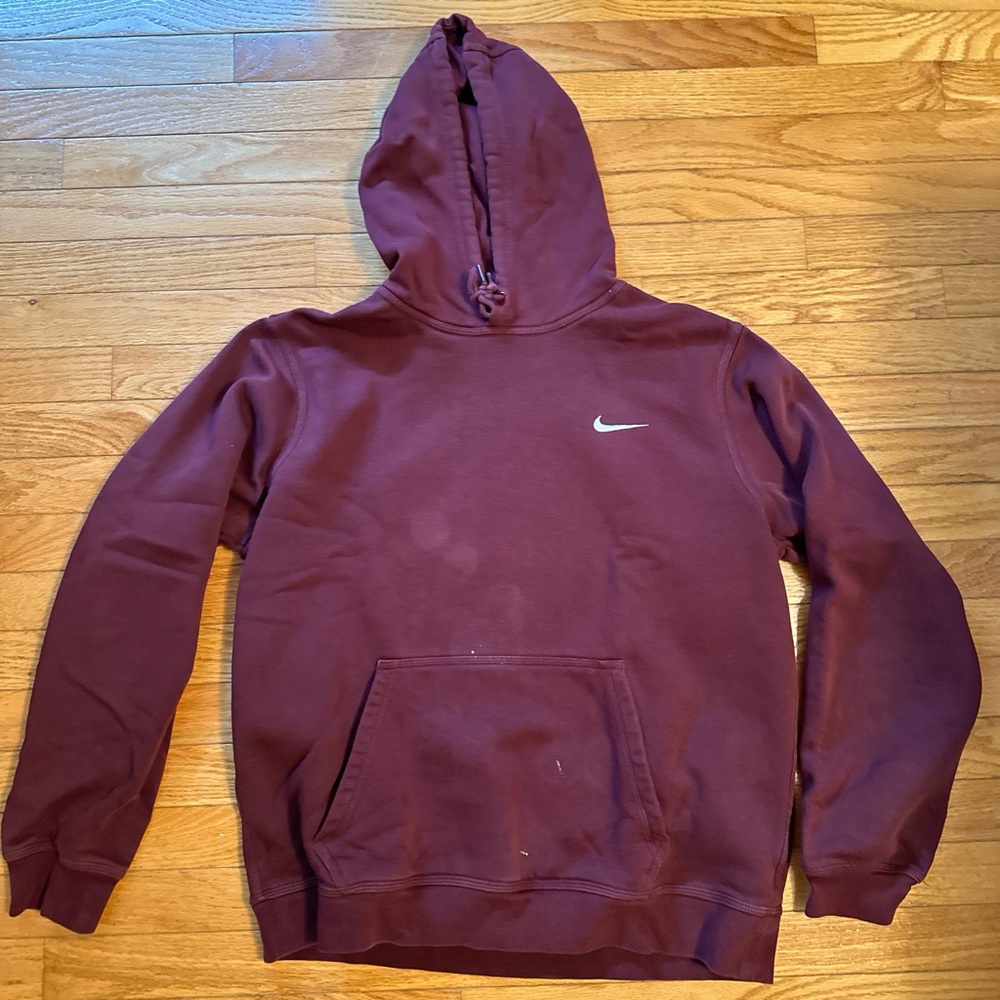 Nike Men's Burgundy Hoodie